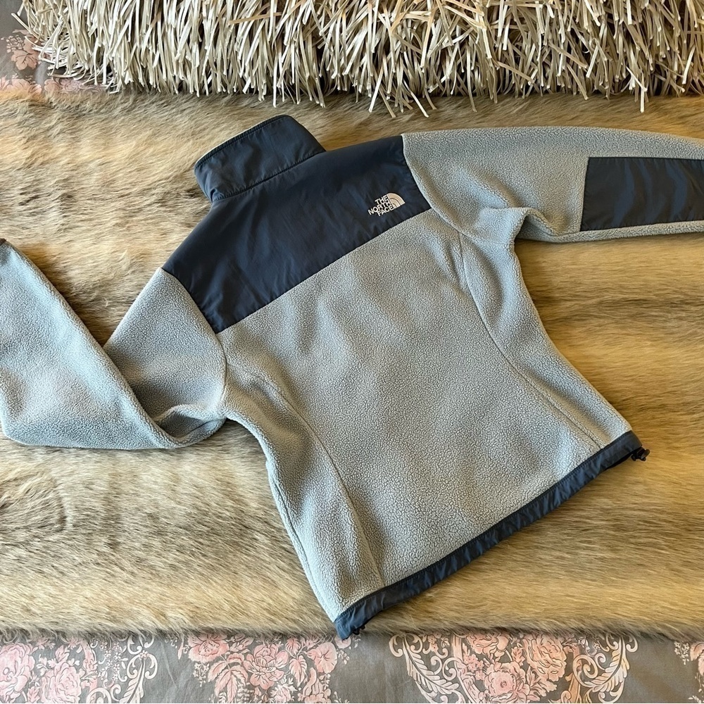 THE NORTH FACE Powder Blue Thick Fleece Jacket Long Sleeve Zip Up XS Polartech - Picture 12 of 15